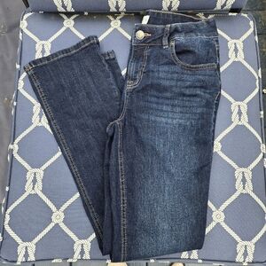 Maurices M Jeans Classic Slim Boot Cut Mid Rise Blue Dark Wash Denim 6 Regular